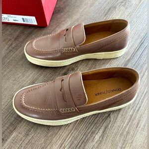 Donald J. Pliner Men's Taupe Leather Loafers